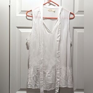 Faded Glory White Sleeveless Blouse